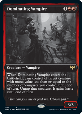 Dominating Vampire [Innistrad: Double Feature] [Foil]