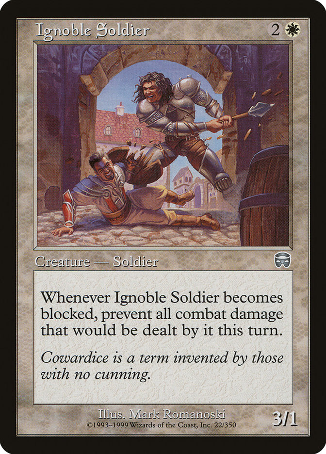 Ignoble Soldier [Mercadian Masques] [Foil]