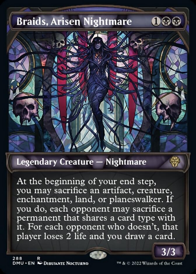 Braids, Arisen Nightmare (Showcase) [Dominaria United] [Foil]