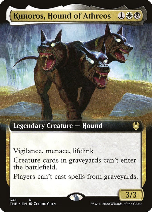 Kunoros, Hound of Athreos (Extended Art) [Theros Beyond Death] [Foil]