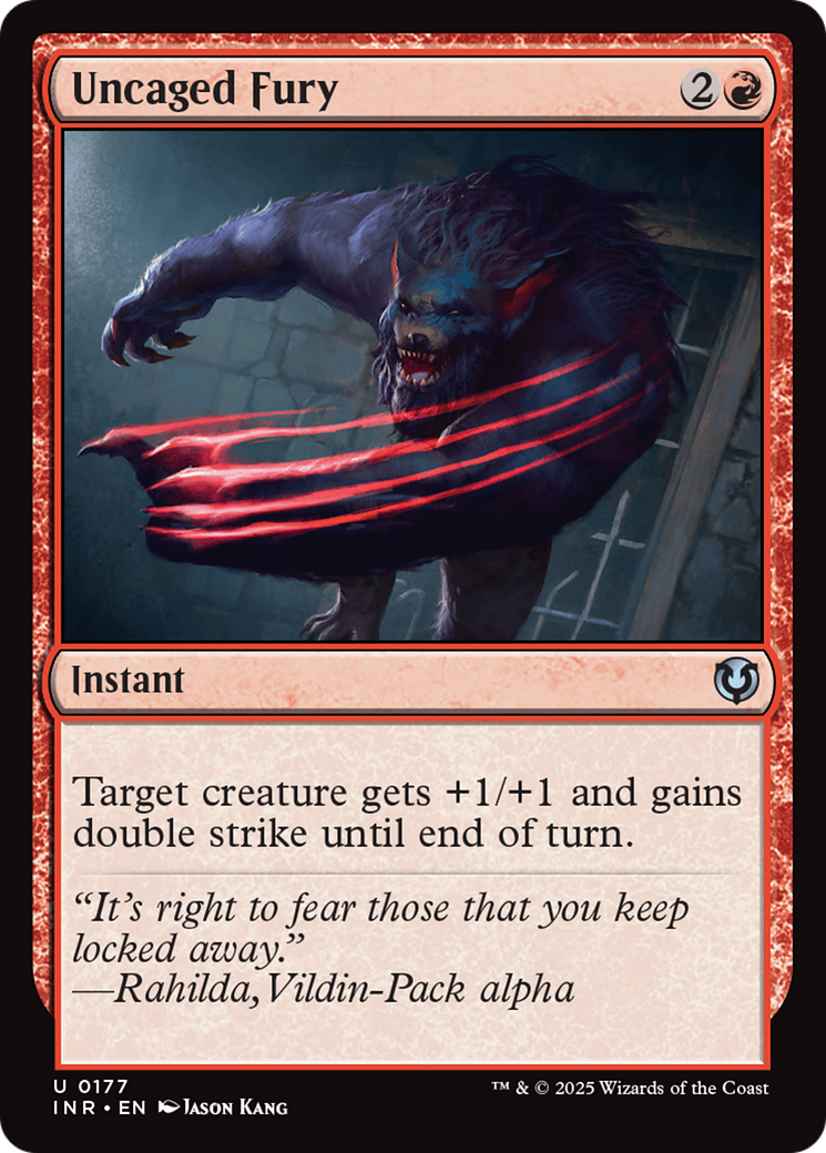 Uncaged Fury [Innistrad Remastered] [Foil]