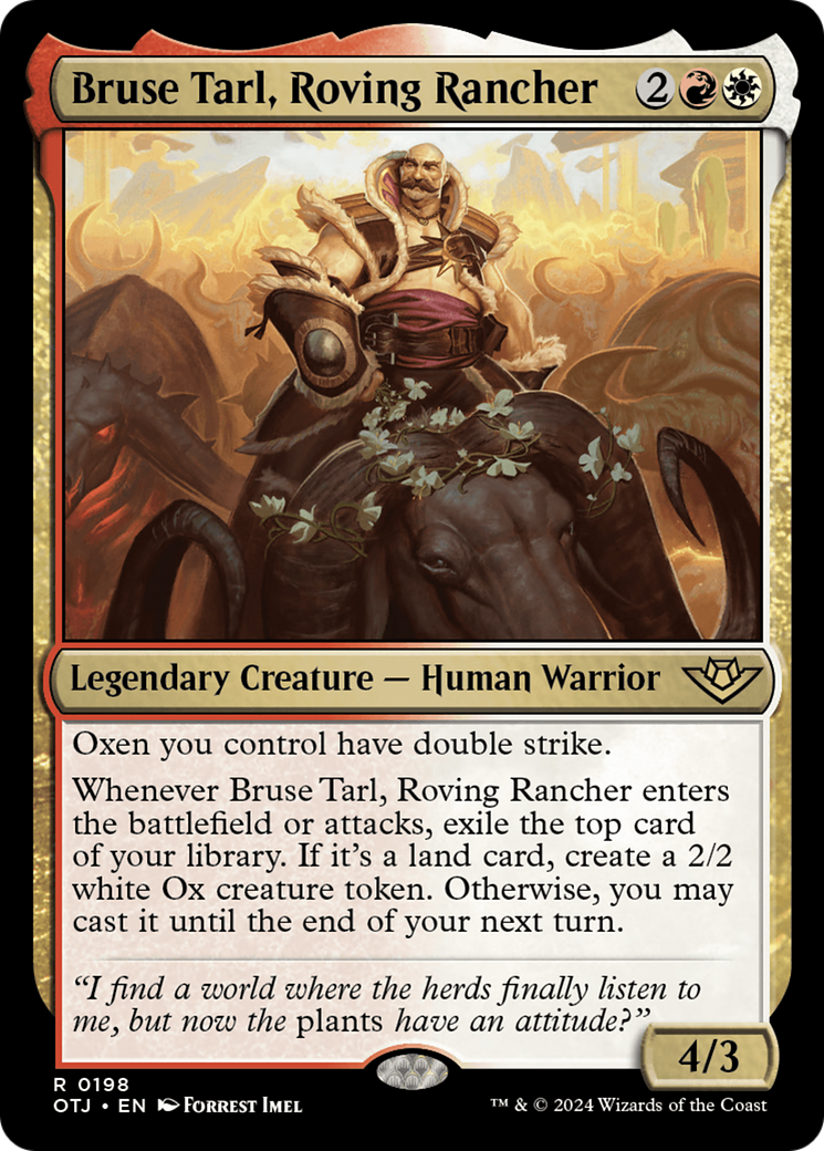 Bruse Tarl, Roving Rancher [Outlaws of Thunder Junction] [Foil]
