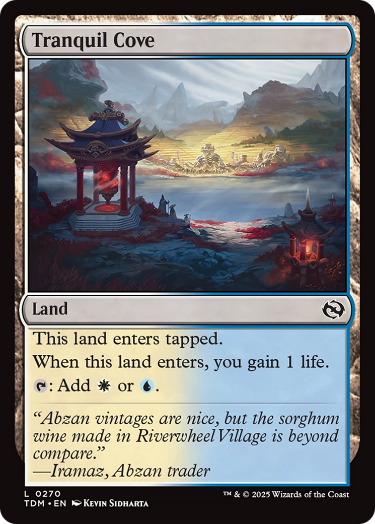 Tranquil Cove [Tarkir: Dragonstorm] [Foil]