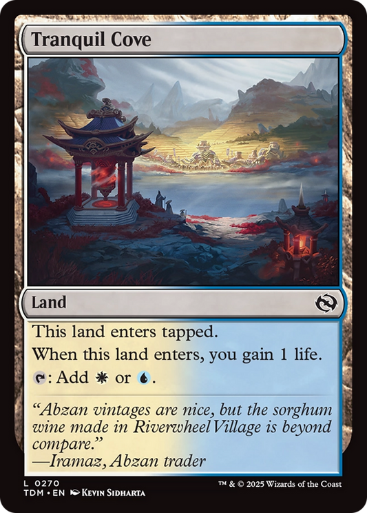 Tranquil Cove [Tarkir: Dragonstorm] [Foil]