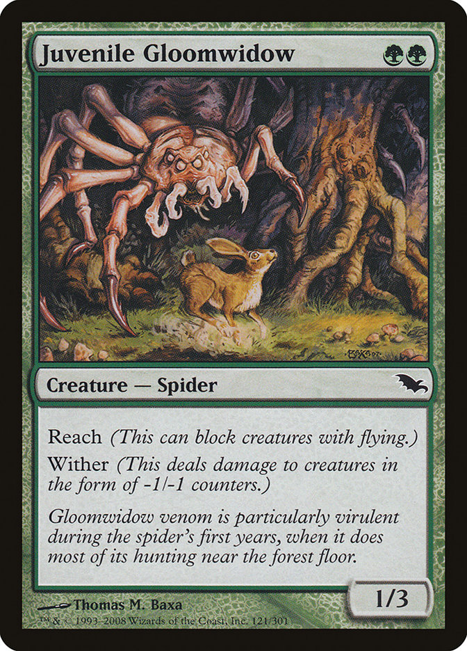 Juvenile Gloomwidow [Shadowmoor] [Foil]