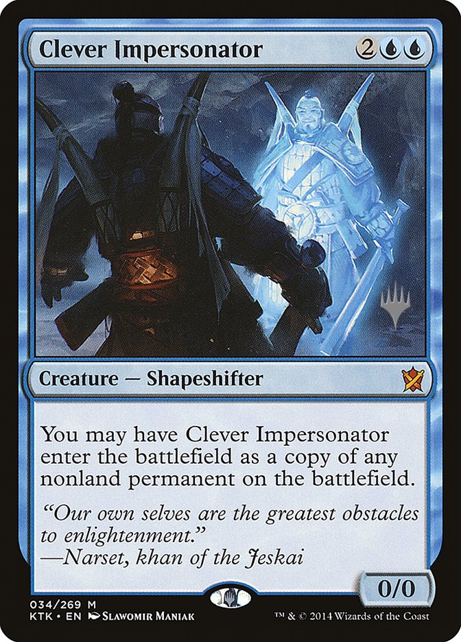 Clever Impersonator (Promo Pack) [Khans of Tarkir Promos] [Foil]