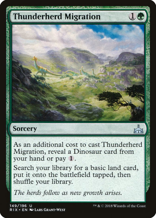 Thunderherd Migration [Rivals of Ixalan] [Foil]