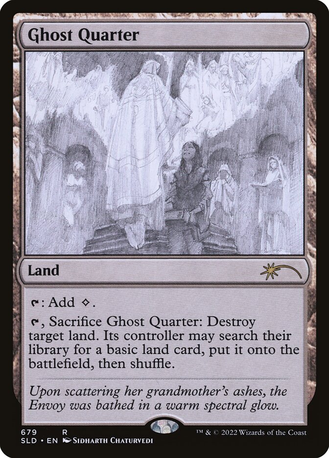 Ghost Quarter (Sketch) [Secret Lair Drop Promos] [Foil]