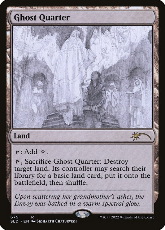 Ghost Quarter (Sketch) [Secret Lair Drop Promos] [Foil]