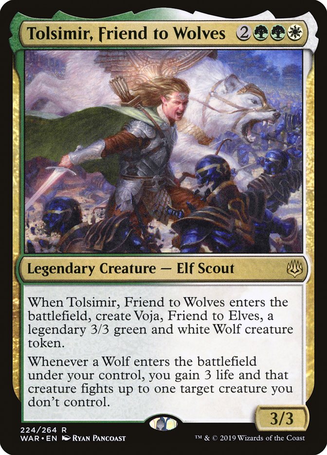 Tolsimir, Friend to Wolves [War of the Spark] [Foil]