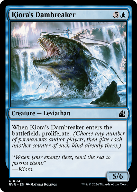 Kiora's Dambreaker [Ravnica Remastered] [Foil]