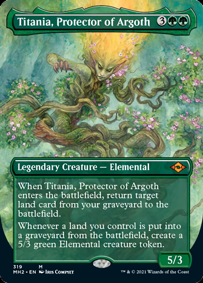Titania, Protector of Argoth (Borderless Alternate Art) [Modern Horizons 2] [Foil]