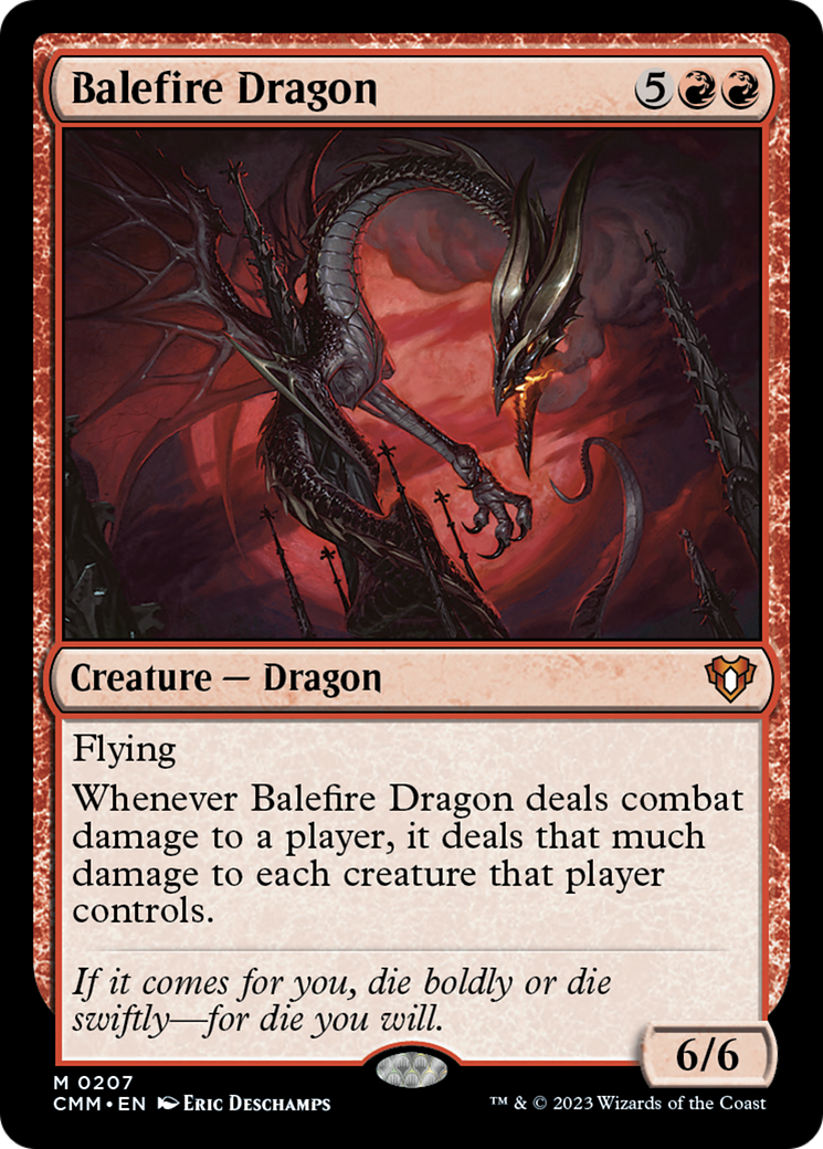 Balefire Dragon [Commander Masters] [Foil]