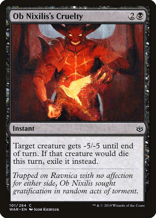 Ob Nixilis's Cruelty [War of the Spark] [Foil]