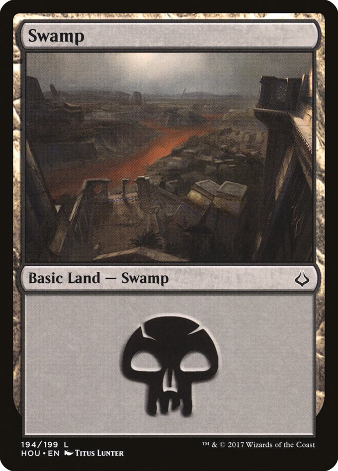 Swamp (194) [Hour of Devastation] [Foil]