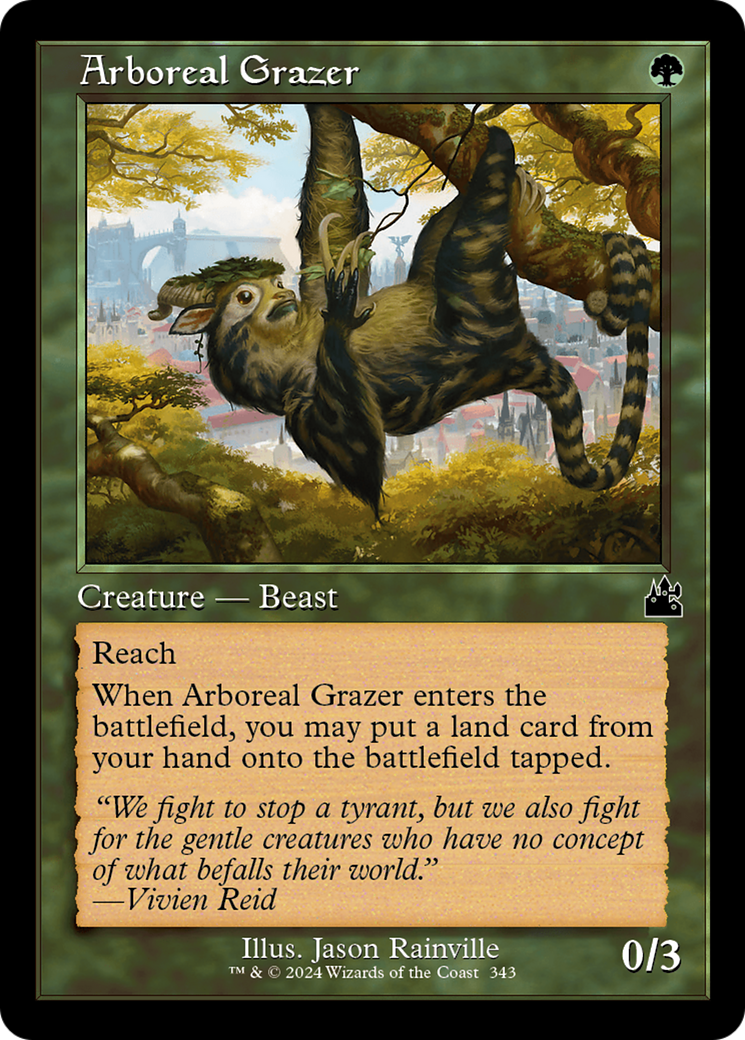 Arboreal Grazer (Retro Frame) [Ravnica Remastered] [Foil]