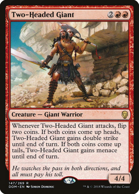 Two-Headed Giant [Dominaria] [Foil]