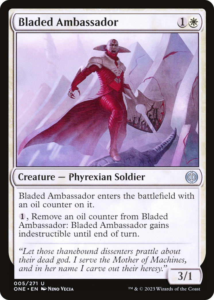 Bladed Ambassador [Phyrexia: All Will Be One] [Foil]