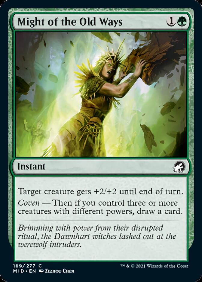Might of the Old Ways [Innistrad: Midnight Hunt] [Foil]