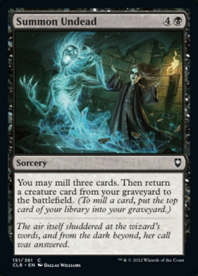 Summon Undead [Commander Legends: Battle for Baldur's Gate] [Foil]
