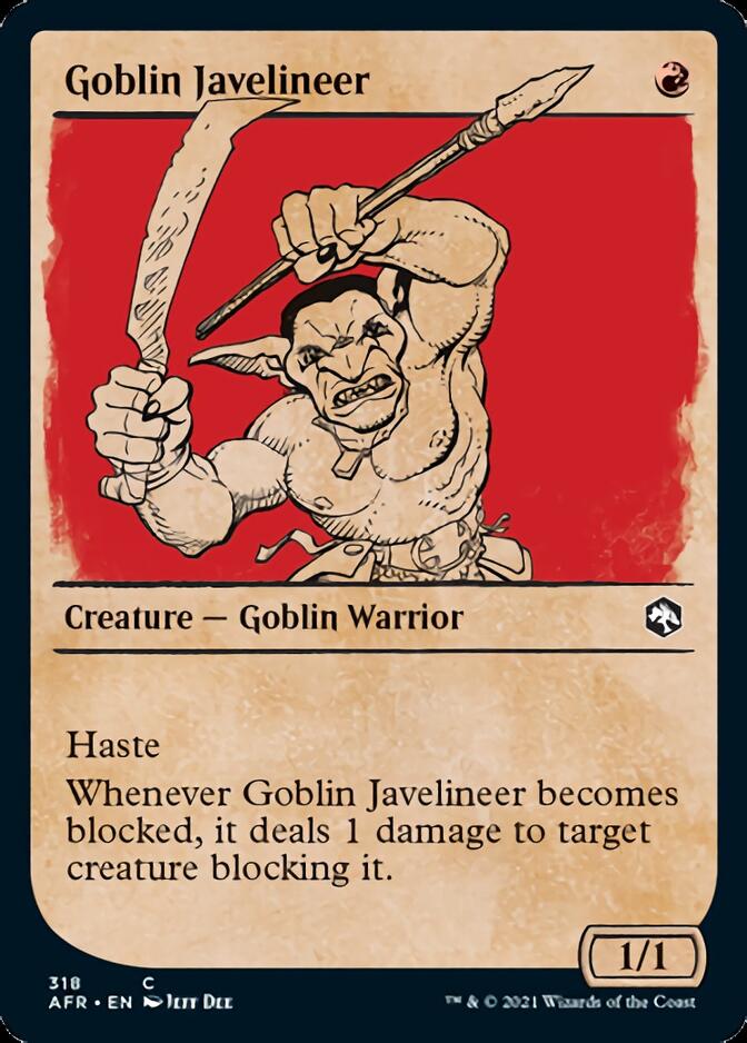 Goblin Javelineer (Showcase) [Dungeons & Dragons: Adventures in the Forgotten Realms] [Foil]