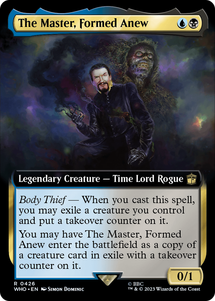 The Master, Formed Anew (Extended Art) [Doctor Who] [Foil]