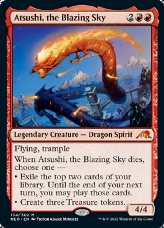 Atsushi, the Blazing Sky [Kamigawa: Neon Dynasty] [Foil]