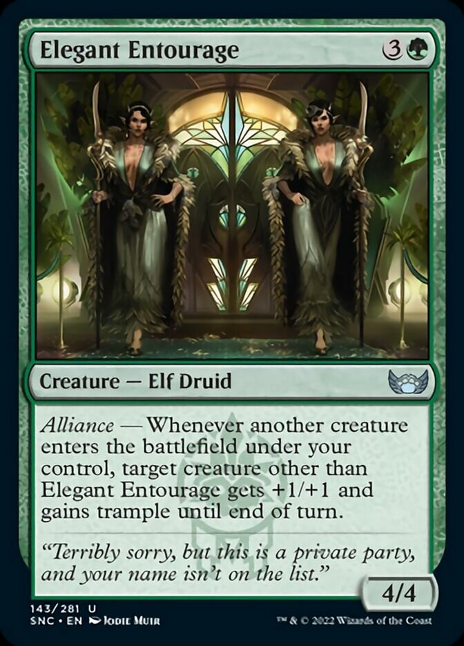 Elegant Entourage [Streets of New Capenna] [Foil]