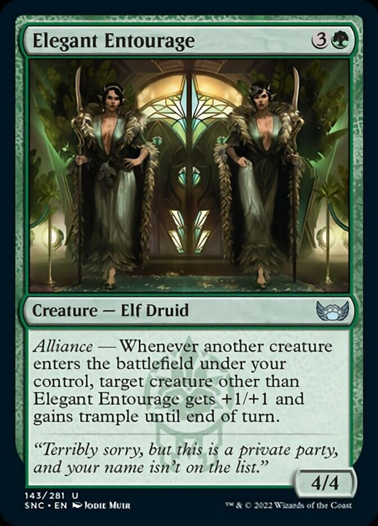 Elegant Entourage [Streets of New Capenna] [Foil]