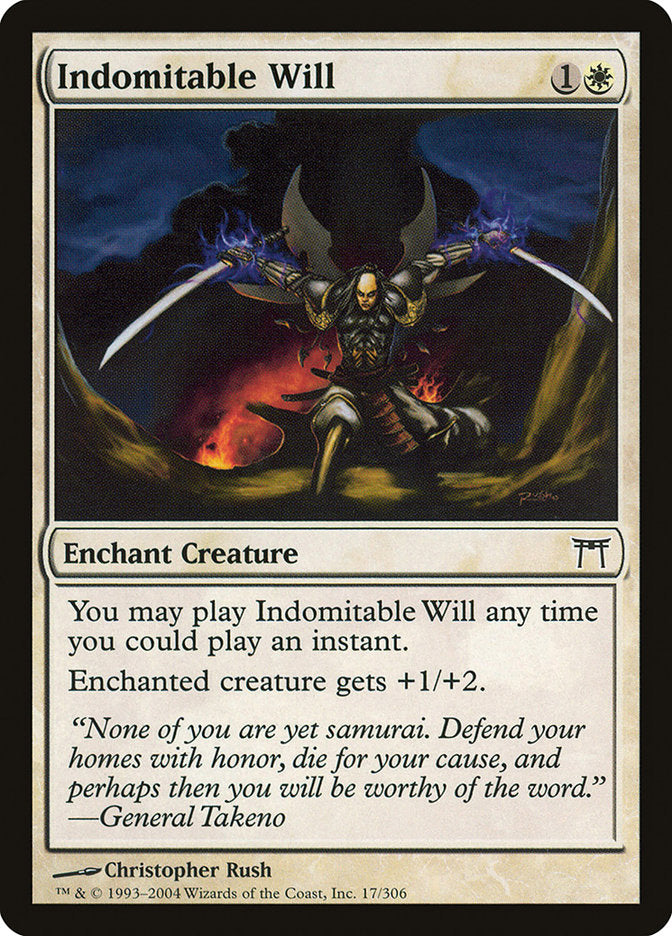 Indomitable Will [Champions of Kamigawa] [Foil]