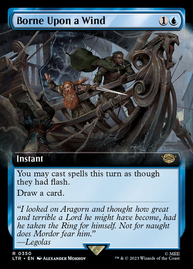 Borne Upon a Wind (Extended Art) [The Lord of the Rings: Tales of Middle-Earth] [Foil]