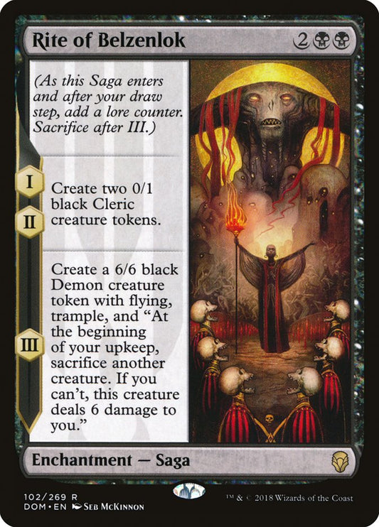 Rite of Belzenlok [Dominaria] [Foil]