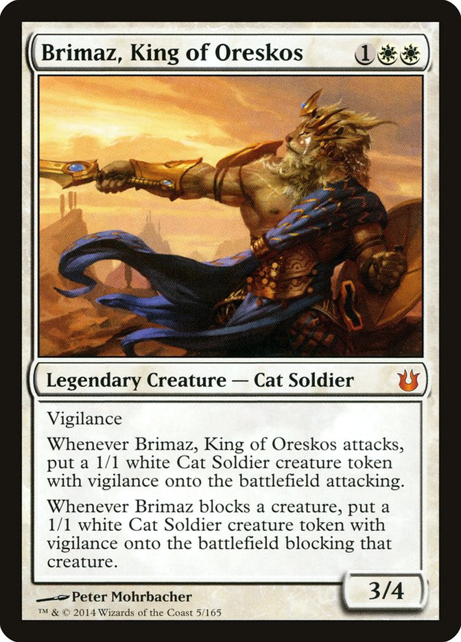 Brimaz, King of Oreskos [Born of the Gods] [Foil]