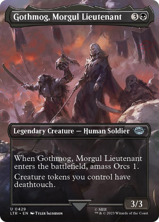 Gothmog, Morgul Lieutenant (Borderless Alternate Art) [The Lord of the Rings: Tales of Middle-Earth] [Foil]