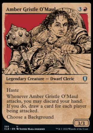 Amber Gristle O'Maul (Showcase) [Commander Legends: Battle for Baldur's Gate] [Foil]