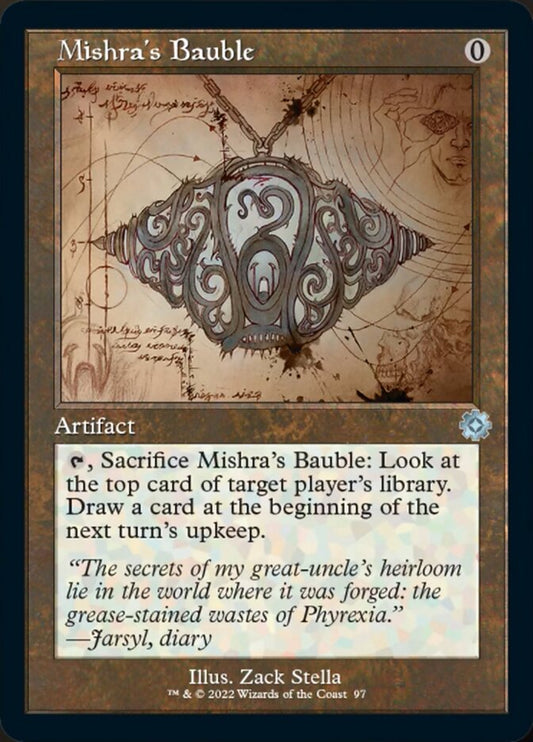 Mishra's Bauble (Retro Schematic) [The Brothers' War Retro Artifacts] [Foil]