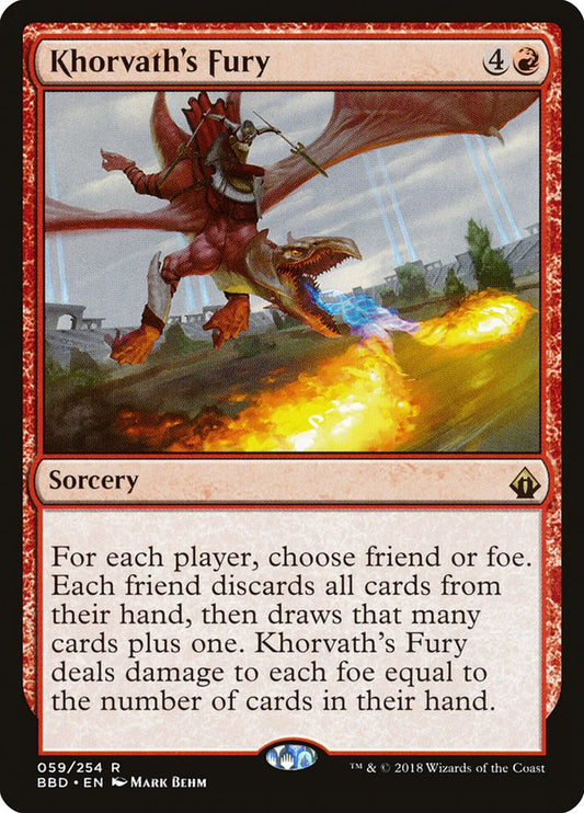 Khorvath's Fury [Battlebond] [Foil]