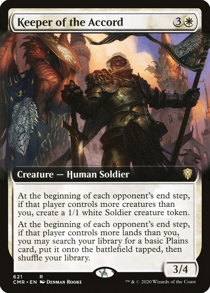 Keeper of the Accord (Extended Art) [Commander Legends] [Foil]