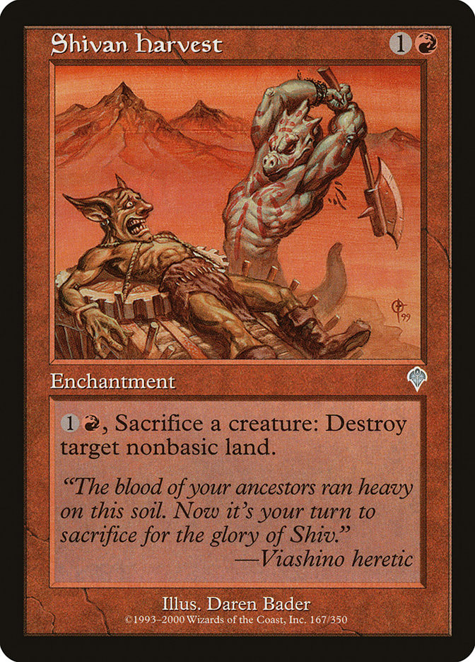 Shivan Harvest [Invasion] [Foil]
