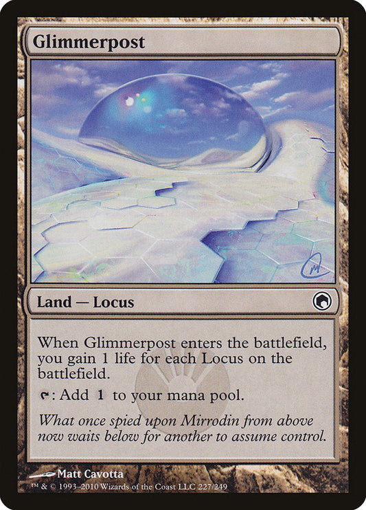 Glimmerpost [Scars of Mirrodin] [Foil]