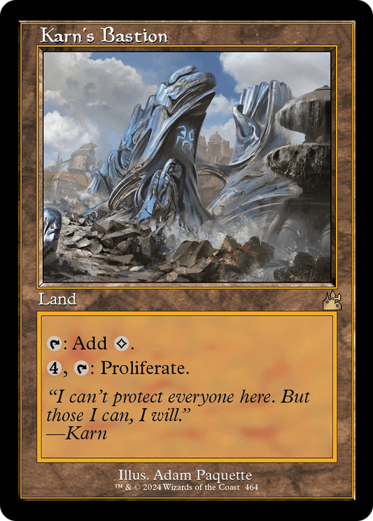 Karn's Bastion (Retro Frame) [Ravnica Remastered] [Foil]
