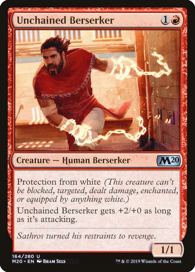 Unchained Berserker [Core Set 2020] [Foil]