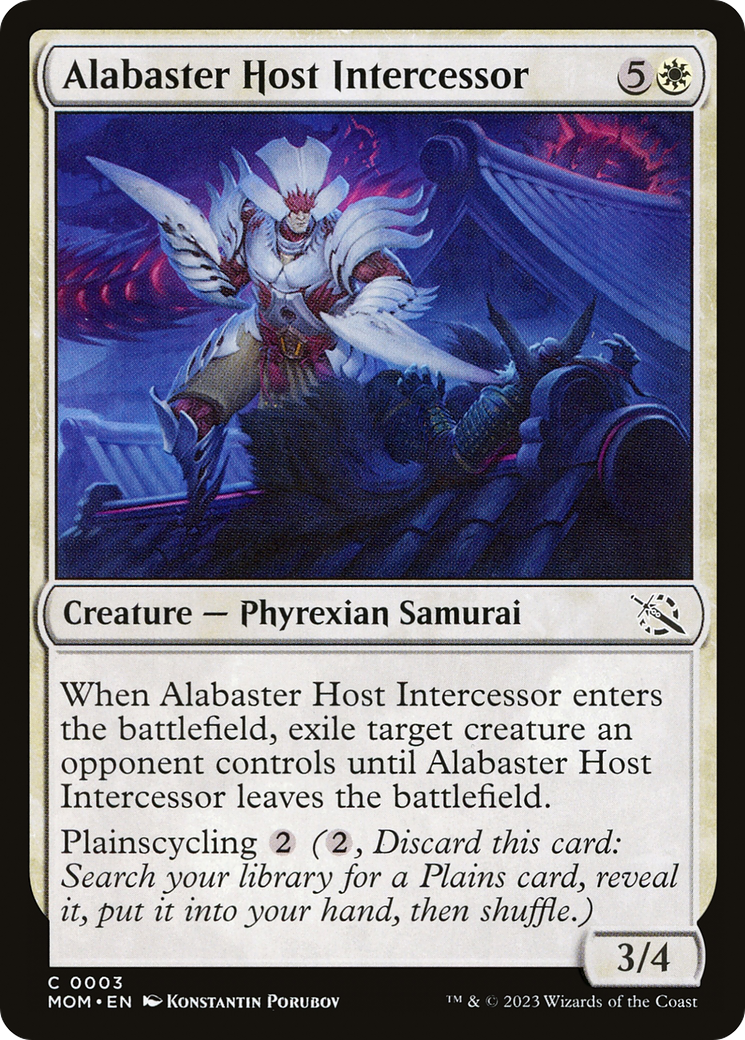 Alabaster Host Intercessor [March of the Machine] [Foil]