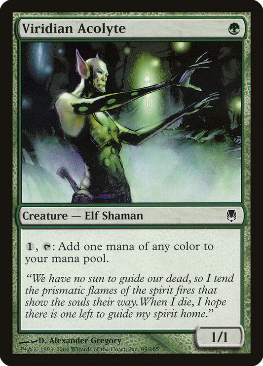 Viridian Acolyte [Darksteel] [Foil]