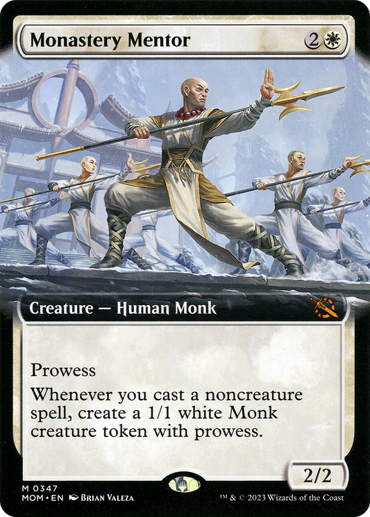 Monastery Mentor (Extended Art) [March of the Machine] [Foil]