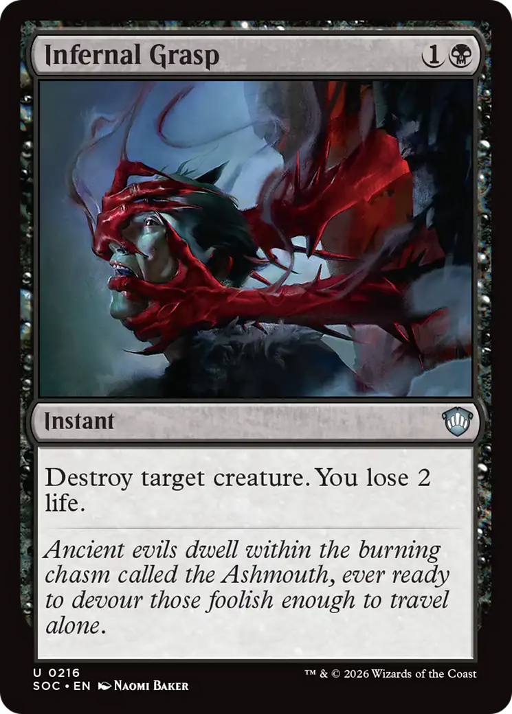 Infernal Grasp [Secrets of Strixhaven Commander] [Foil]