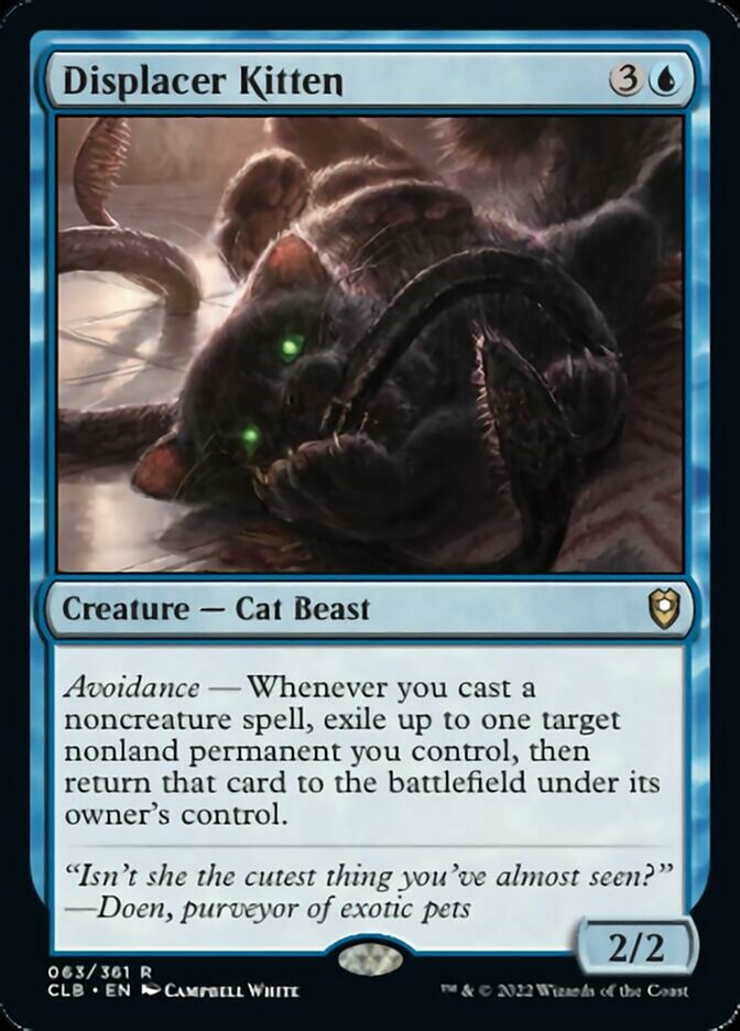 Displacer Kitten [Commander Legends: Battle for Baldur's Gate] [Foil]