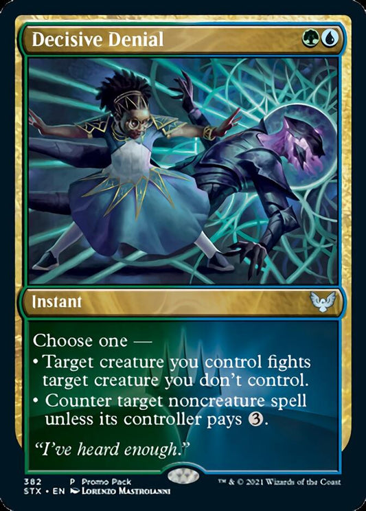 Decisive Denial (Promo Pack) [Strixhaven: School of Mages Promos] [Foil]