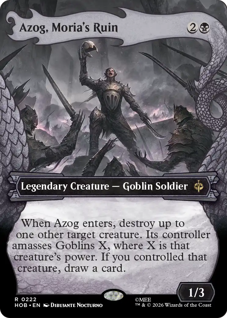 Azog, Moria's Ruin (Showcase) [The Hobbit] [Foil]