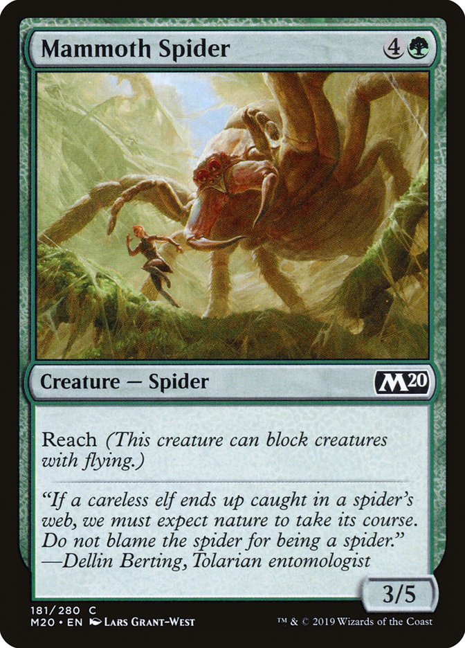 Mammoth Spider [Core Set 2020] [Foil]